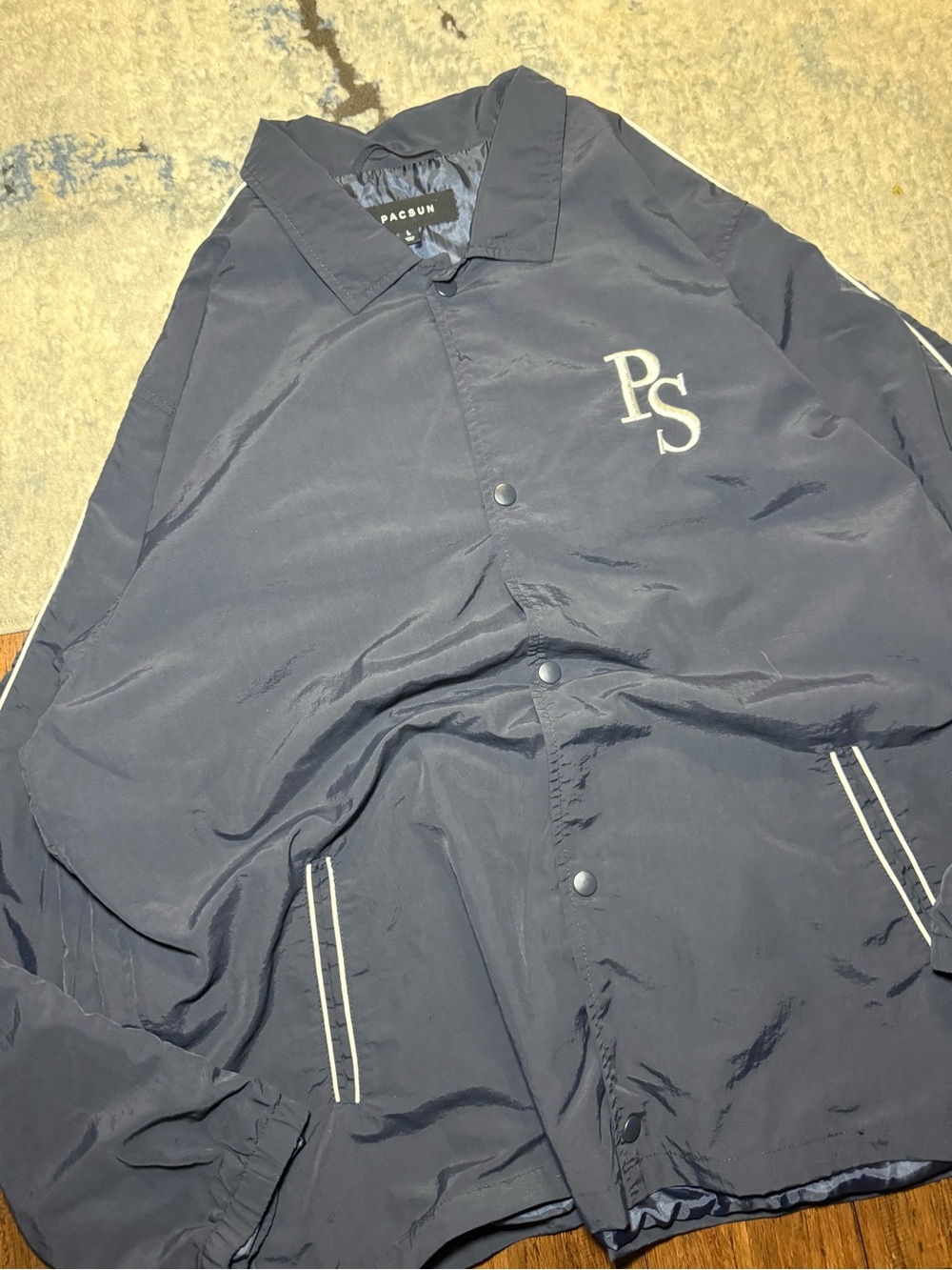PacSun PS Navy Coaches Jacket Men’s Large